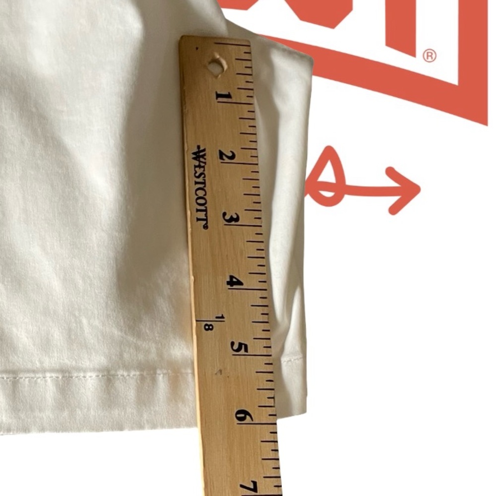 High Waist White Women's Shorts - Picture 4 of 5